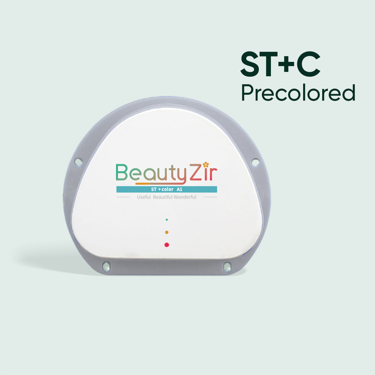 ST+C Precolored  Zirconia Block AG System  71mm