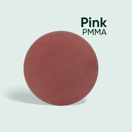 Bloco rosa PMMA 98 mm 95 mm (12 mm-30 mm)