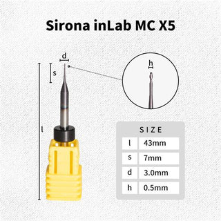 Fresas de fresado——Sirona InLab MCX5